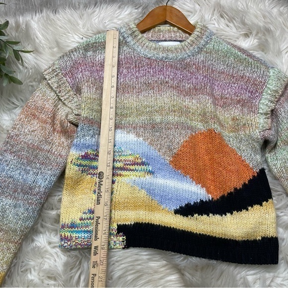 Urban Outfitters Ventura Landscape Mushroom Cropped Sweater - Picture 4 of 10